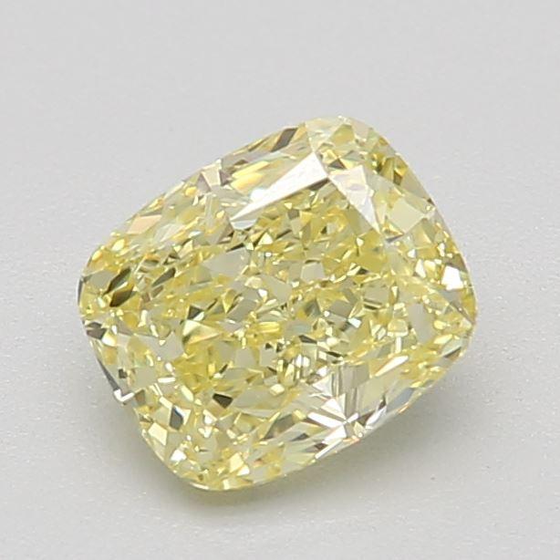 0.72 Ct. Fancy Yellow Cushion Diamond