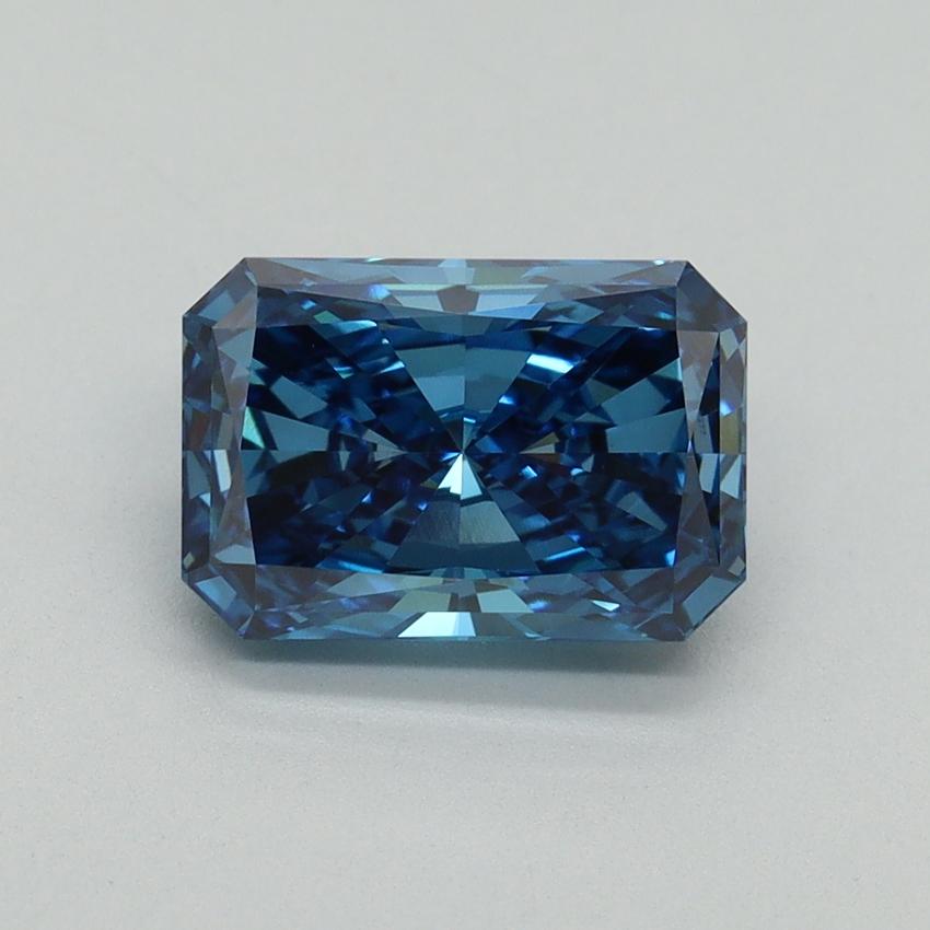 2.06 Ct. Fancy Vivid Blue Radiant Lab Grown Diamond