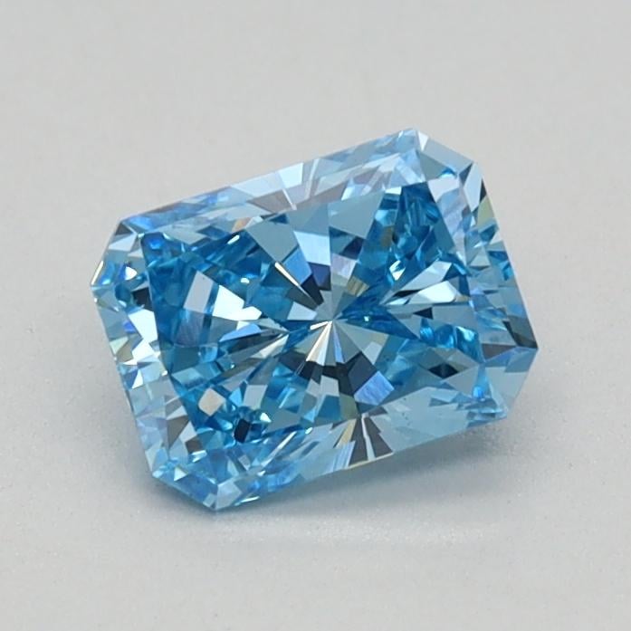 0.52 Ct. Fancy Vivid Blue Radiant Lab Grown Diamond