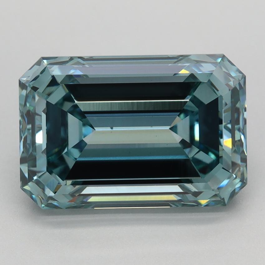 4.66 Ct. Fancy Intense Blue Emerald Lab Grown Diamond