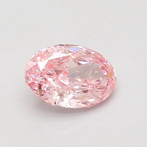 0.56 Ct. Fancy Vivid Pink Oval Lab Grown Diamond