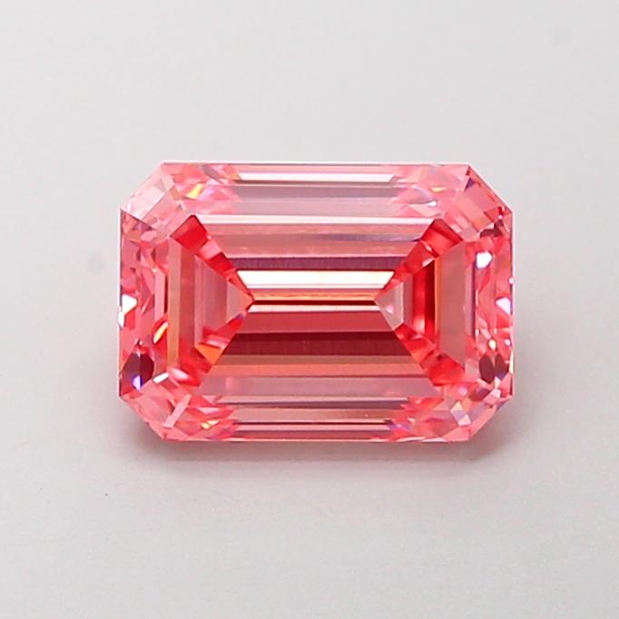 2.05 Ct. Fancy Vivid Pink Emerald Lab Grown Diamond