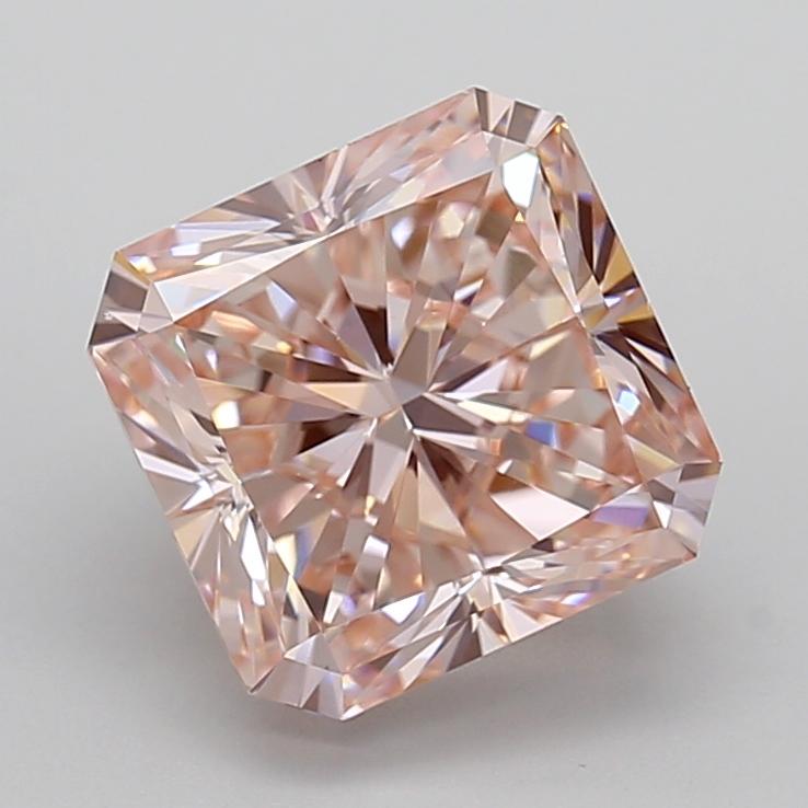 5.00 Ct. Fancy Intense  Pink Radiant Lab Grown Diamond