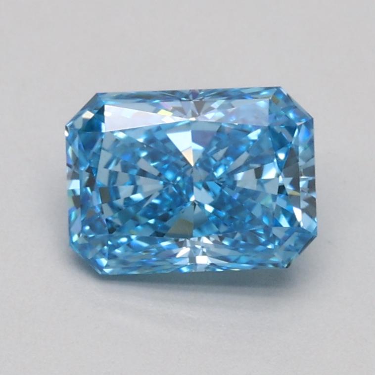 0.73 Ct. Fancy Vivid Blue Radiant Lab Grown Diamond
