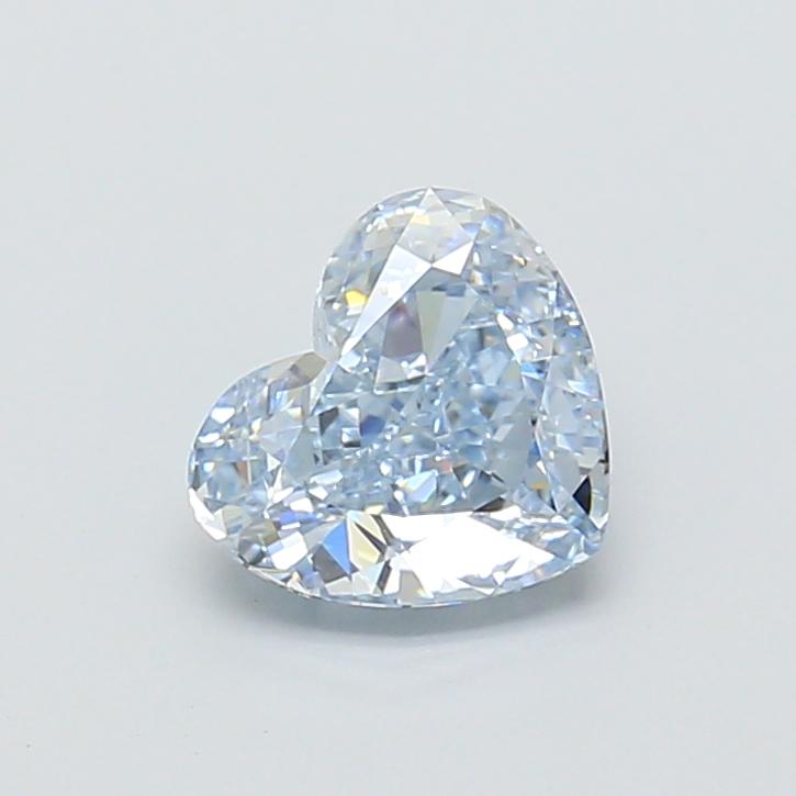 1.32 Ct. Fancy Intense Blue Heart Lab Grown Diamond