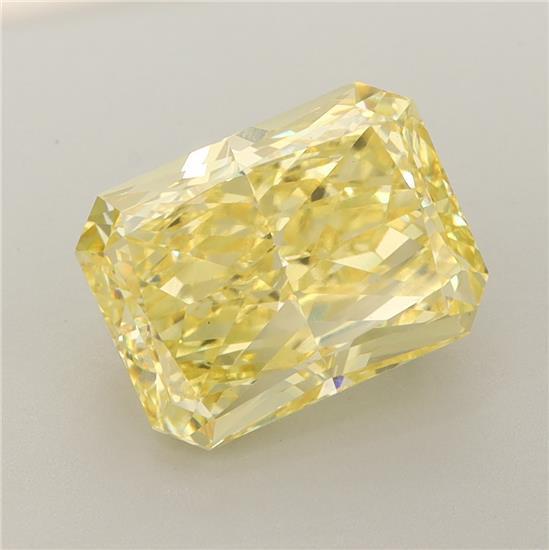4.55 Ct. Fancy Vivid Yellow Radiant Lab Grown Diamond