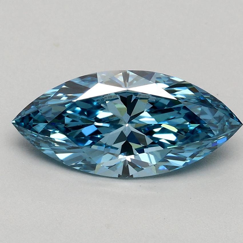 1.03 Ct. Fancy Vivid Blue Marquise Lab Grown Diamond