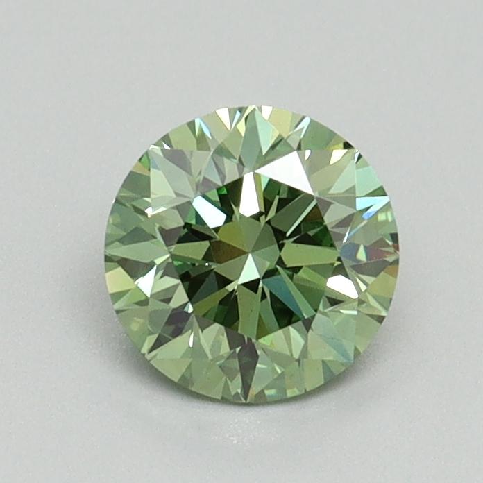 0.75 Ct. Fancy Vivid Pacific Green Round Lab Grown Diamond