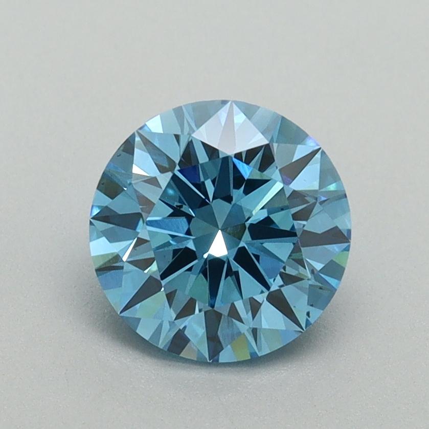 1.20 Ct. Fancy Vivid Blue Round Lab Grown Diamond