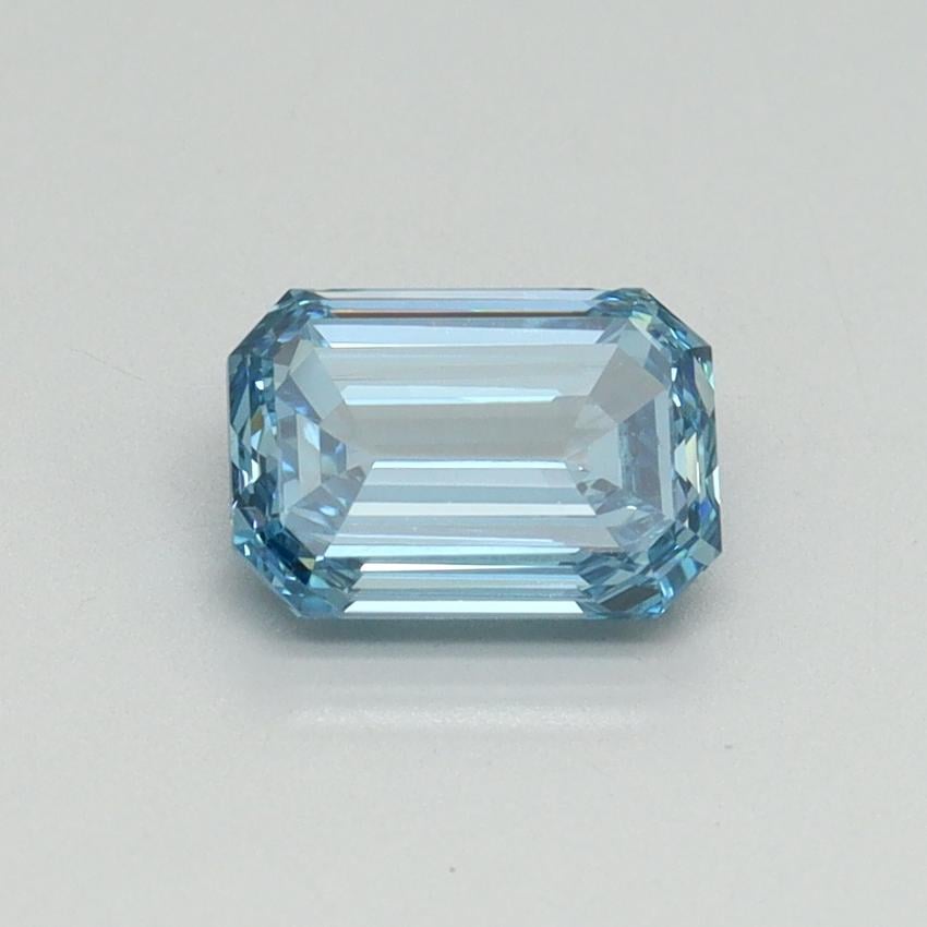 1.01 Ct. Fancy Intense Blue Emerald Lab Grown Diamond