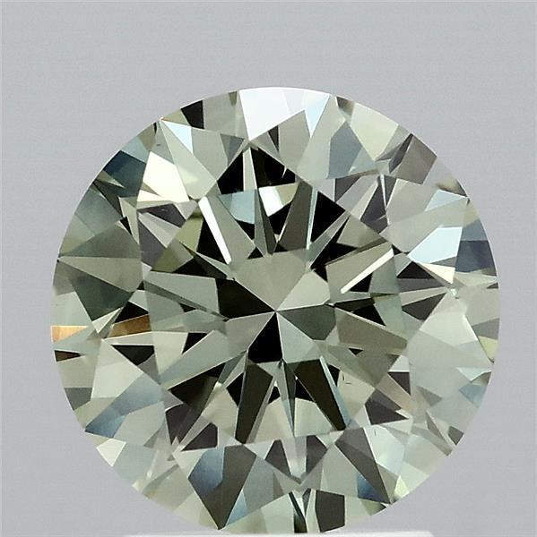 2.32 Ct. Fancy Vivid  Green Round Lab Grown Diamond