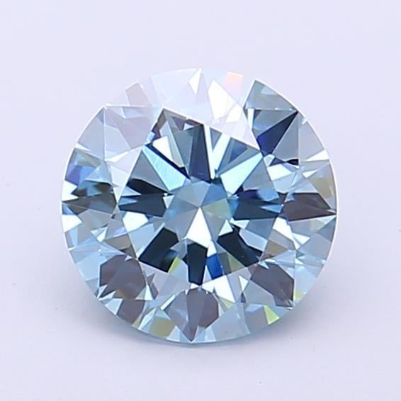 1.10 Ct. Fancy Vivid Blue Round Lab Grown Diamond
