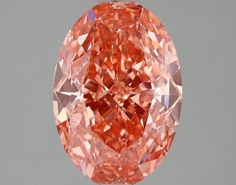 1.87 Ct. Fancy Vivid Pink Oval Lab Grown Diamond