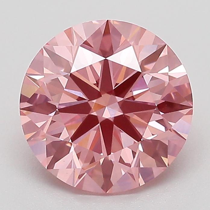 1.99 Ct. Fancy Vivid Pink Round Lab Grown Diamond