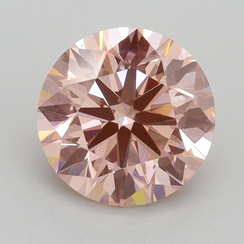 2.24 Ct. Fancy Intense Pink Round Lab Grown Diamond