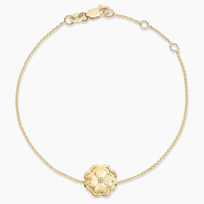 clover lab diamond bracelet - mother's day jewelry