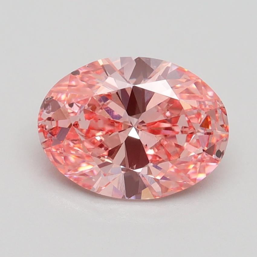 1.50 Ct. Fancy Vivid Pink Oval Lab Grown Diamond