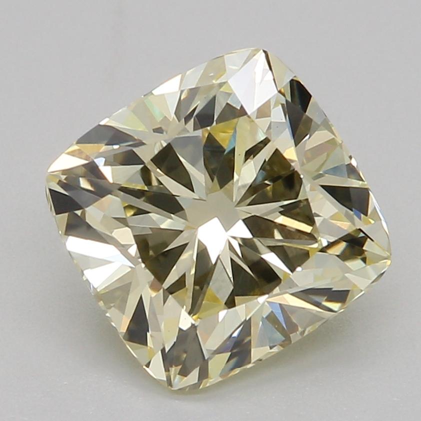 1.58 Ct. Fancy Intense Yellow Cushion Lab Grown Diamond