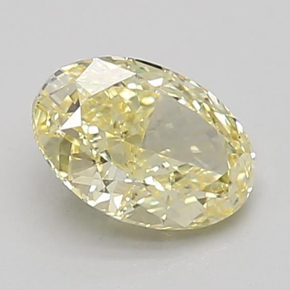 0.87 Ct. Fancy Vivid Yellow Oval Lab Grown Diamond
