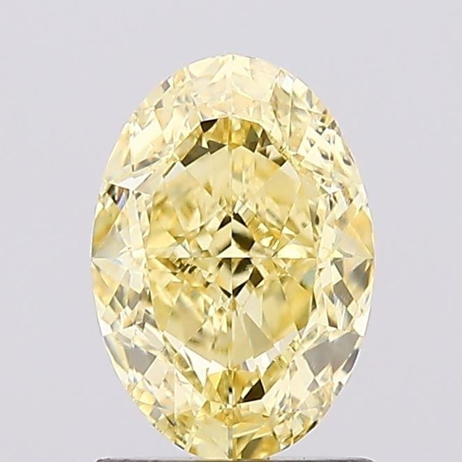 1.26 Ct. Fancy Intense Yellow Oval Lab Grown Diamond
