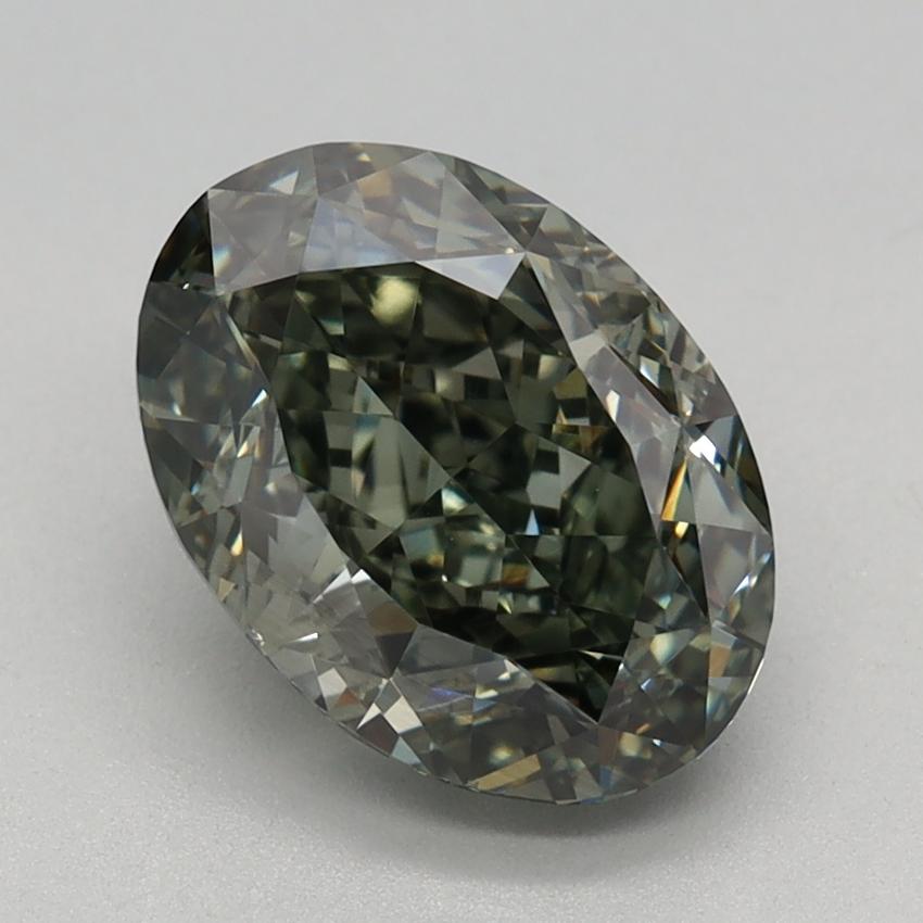 2.26 Ct. Fancy Green Oval Lab Grown Diamond