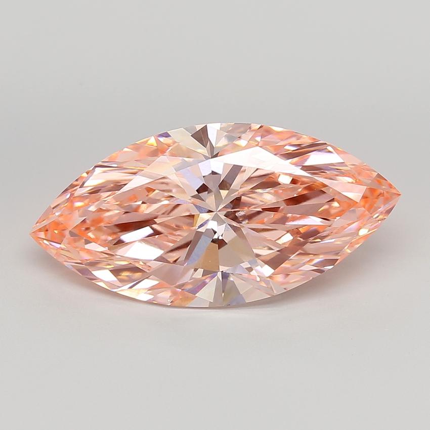9.02 Ct. Fancy Vivid  Pink Marquise Lab Grown Diamond