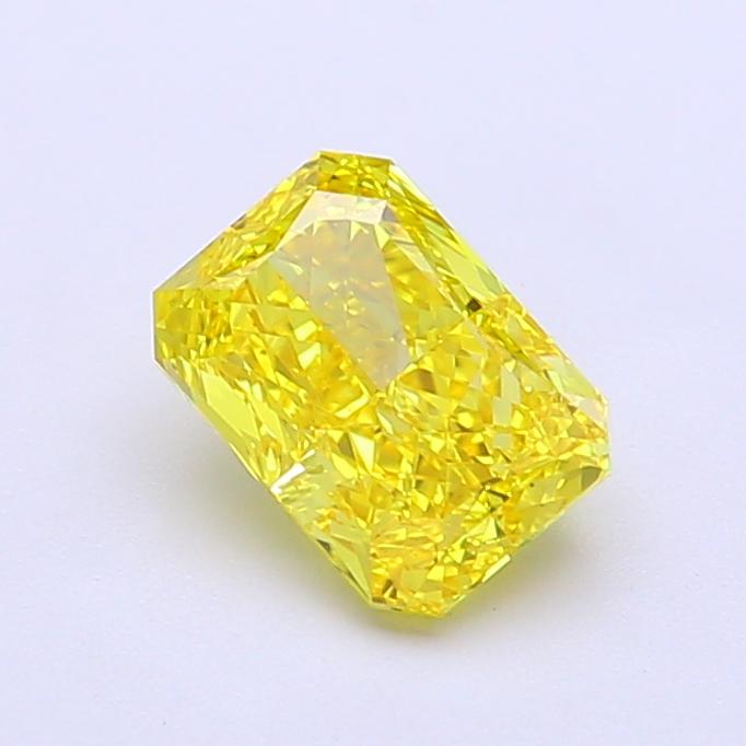 1.09 Ct. Fancy Vivid Yellow Radiant Lab Grown Diamond