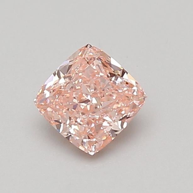 0.72 Ct. Fancy Vivid Pink Cushion Lab Grown Diamond