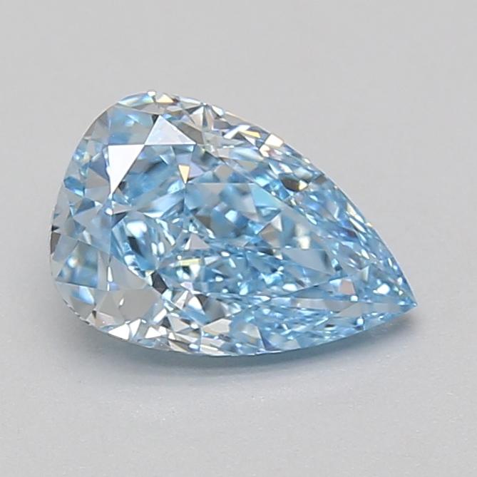 1.53 Ct. Fancy Vivid Blue Pear Lab Grown Diamond