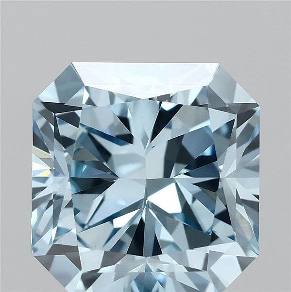 2.01 Ct. Fancy Vivid Blue Radiant Lab Grown Diamond