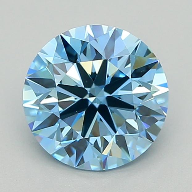1.02 Ct. Fancy Vivid  Blue Round Lab Grown Diamond