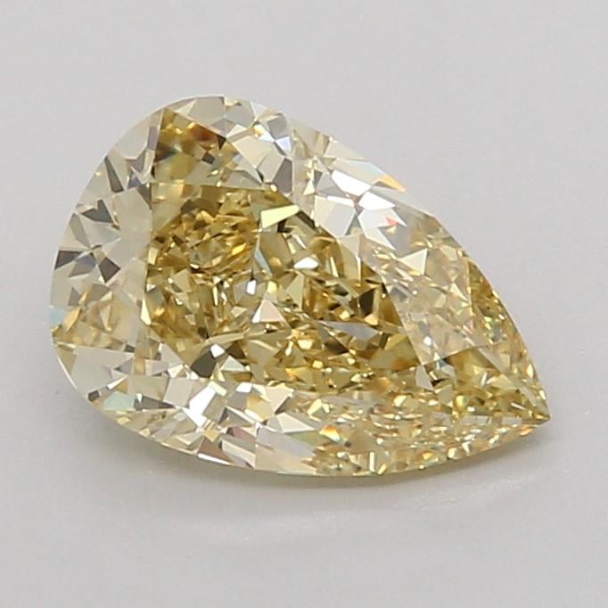 2.08 Ct. Fancy Yellow Pear Lab Grown Diamond