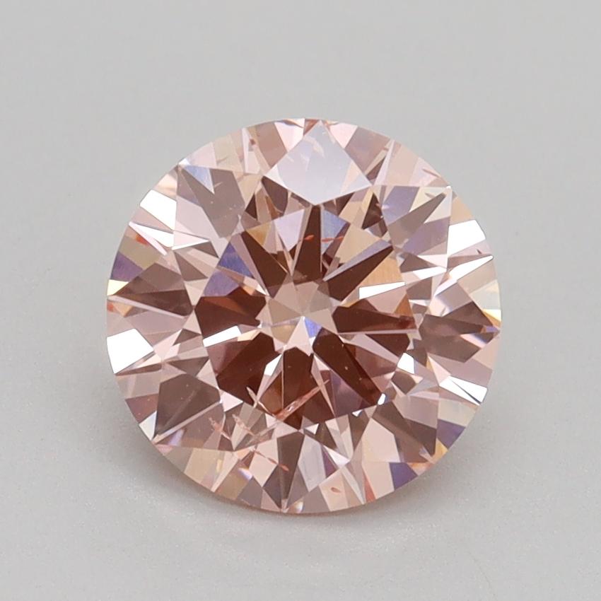 1.53 Ct. Fancy Intense Pink Round Lab Grown Diamond