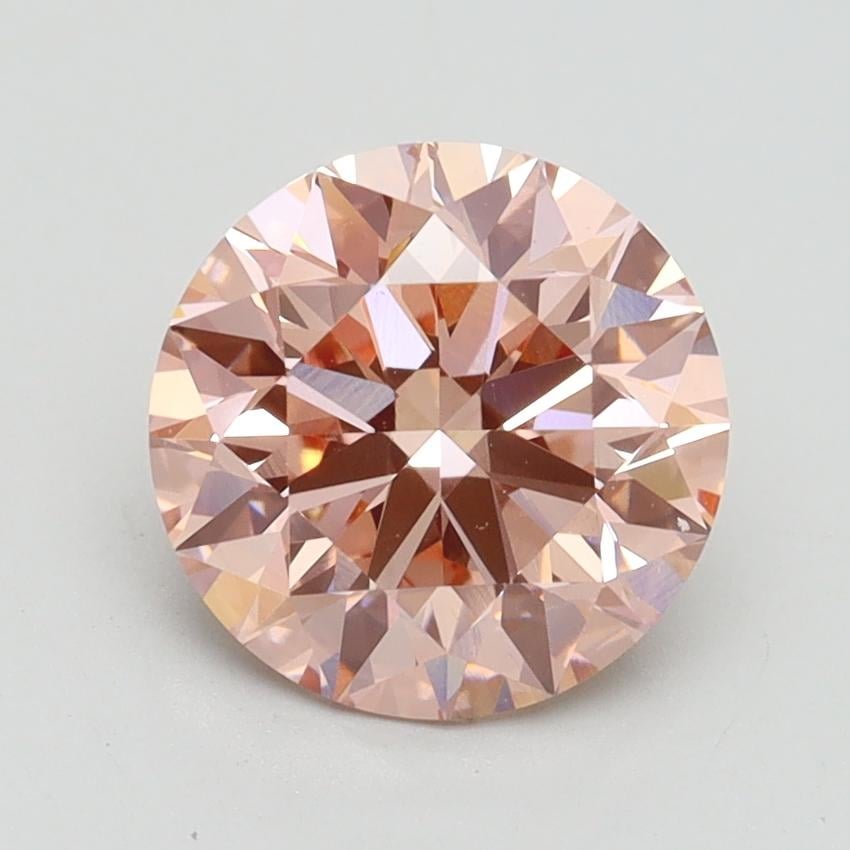 2.00 Ct. Fancy Intense Pink Round Lab Grown Diamond