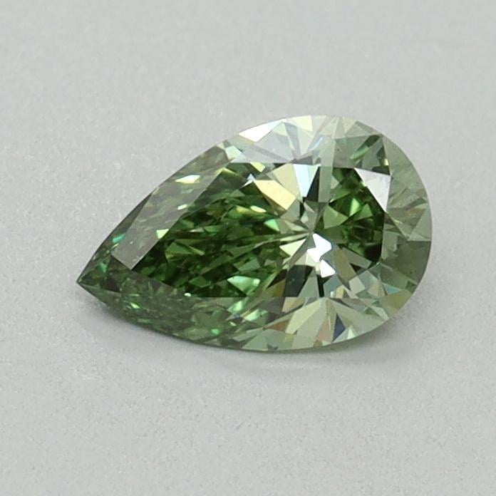 0.43 Ct. Fancy Vivid Green Pear Lab Grown Diamond