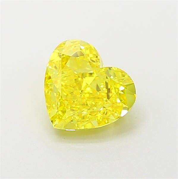 1.07 Ct. Fancy Vivid  Yellow Heart Lab Grown Diamond