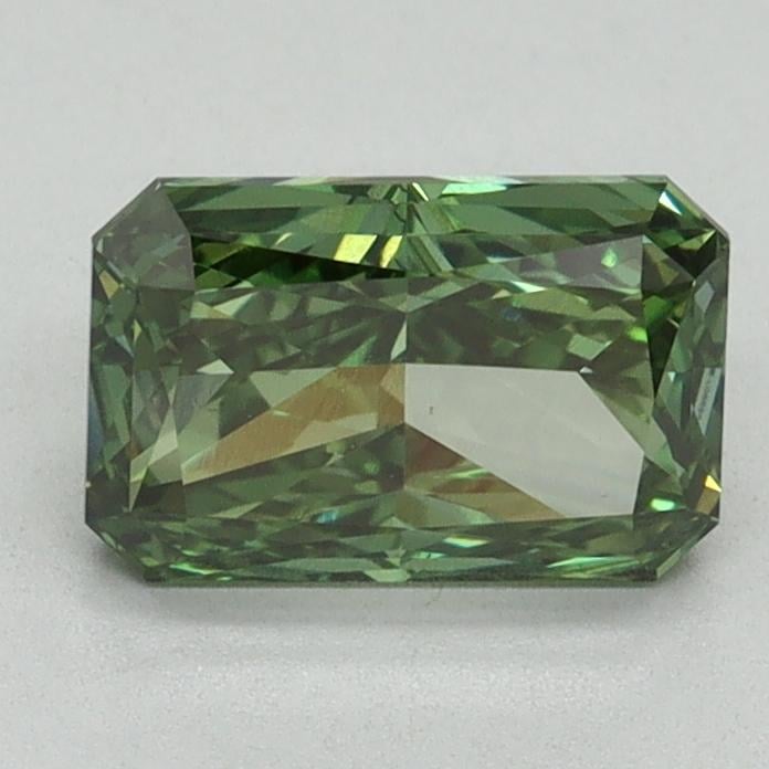 1.33 Ct. Fancy Vivid Pacific Green Radiant Lab Grown Diamond
