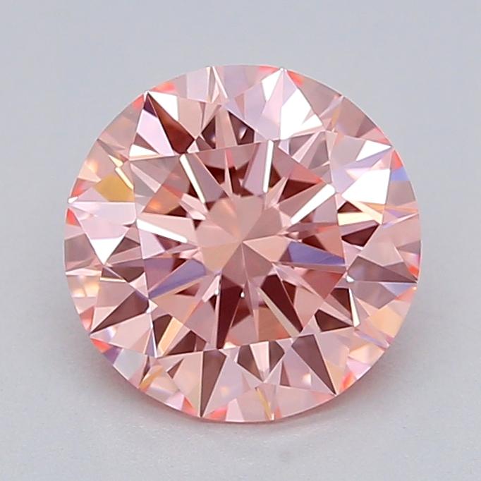 1.00 Ct. Fancy Vivid  Pink Round Lab Grown Diamond