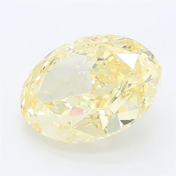 2.62 Ct. Fancy Intense Yellow Oval Lab Grown Diamond