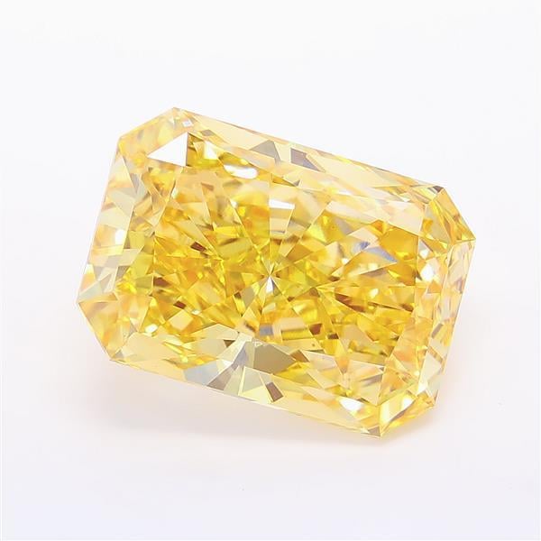 10.28 Ct. Fancy Intense Yellow Radiant Lab Grown Diamond