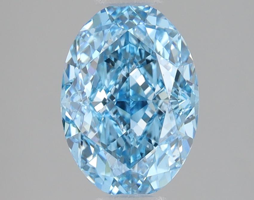 2.38 Ct. Fancy Vivid Blue Oval Lab Grown Diamond