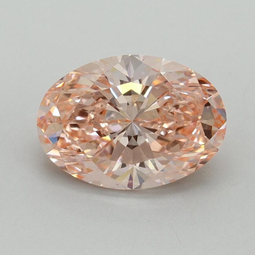 2.03 Ct. Fancy Intense Pink Oval Lab Grown Diamond