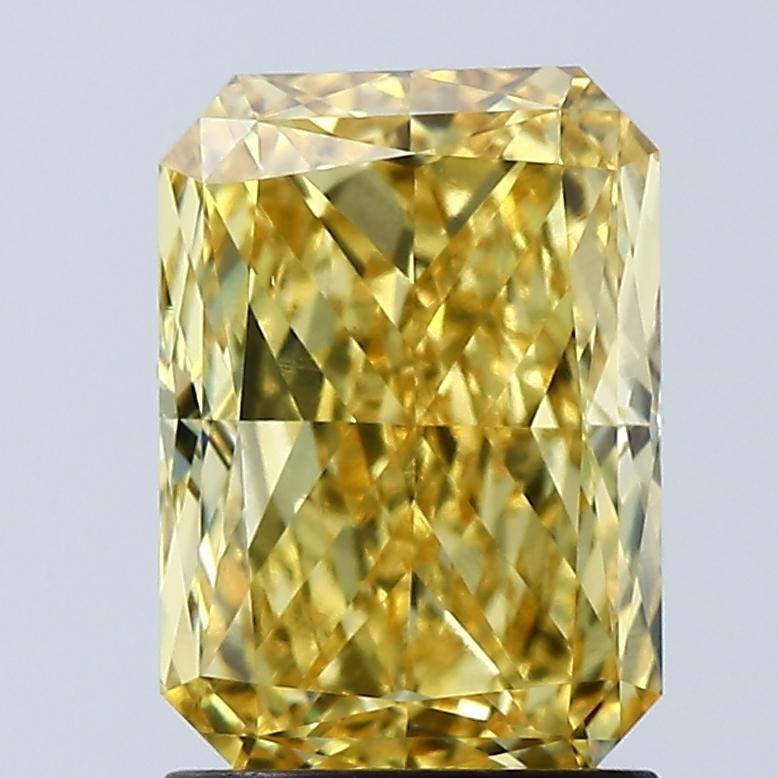 2.01 Ct. Fancy Vivid Yellow Radiant Lab Grown Diamond