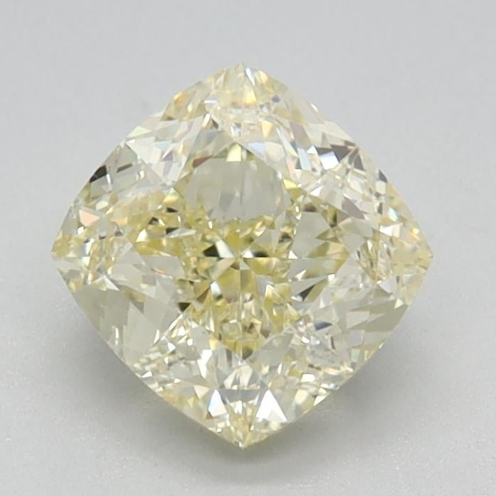 1.07 Ct. Fancy Light Yellow Cushion Lab Grown Diamond