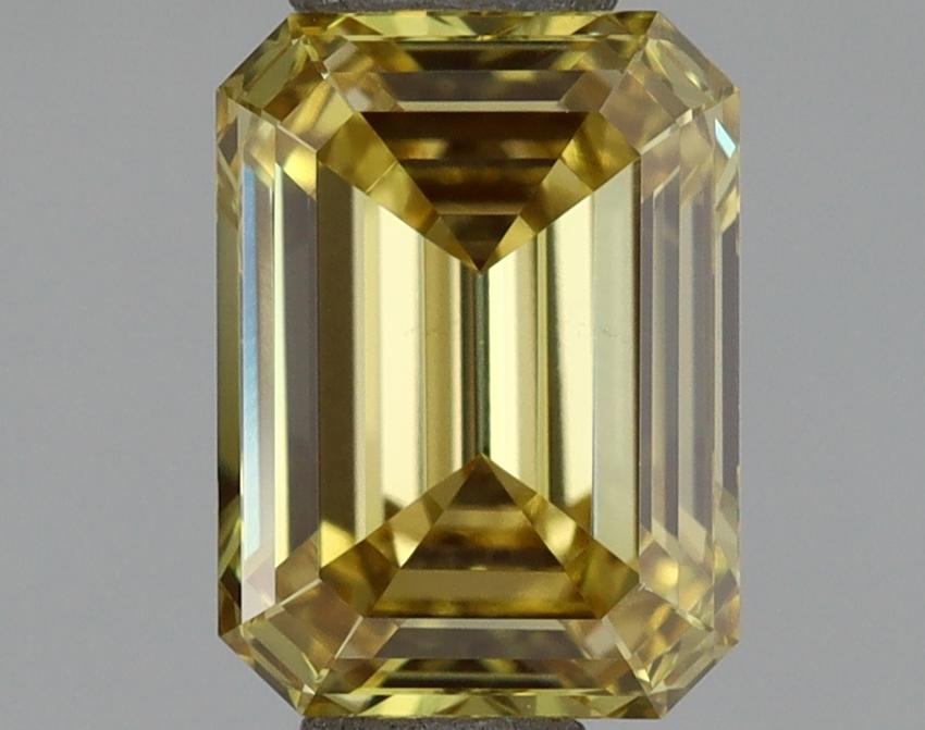 1.01 Ct. Fancy Intense Yellow Emerald Lab Grown Diamond