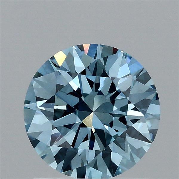 1.18 Ct. Fancy Vivid Blue Round Lab Grown Diamond