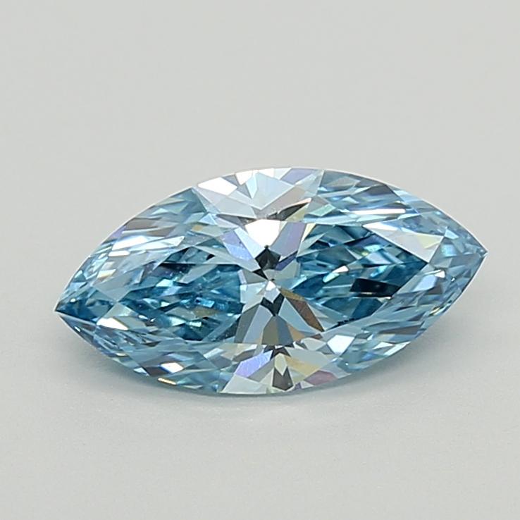 1.52 Ct. Fancy Vivid  Blue Marquise Lab Grown Diamond