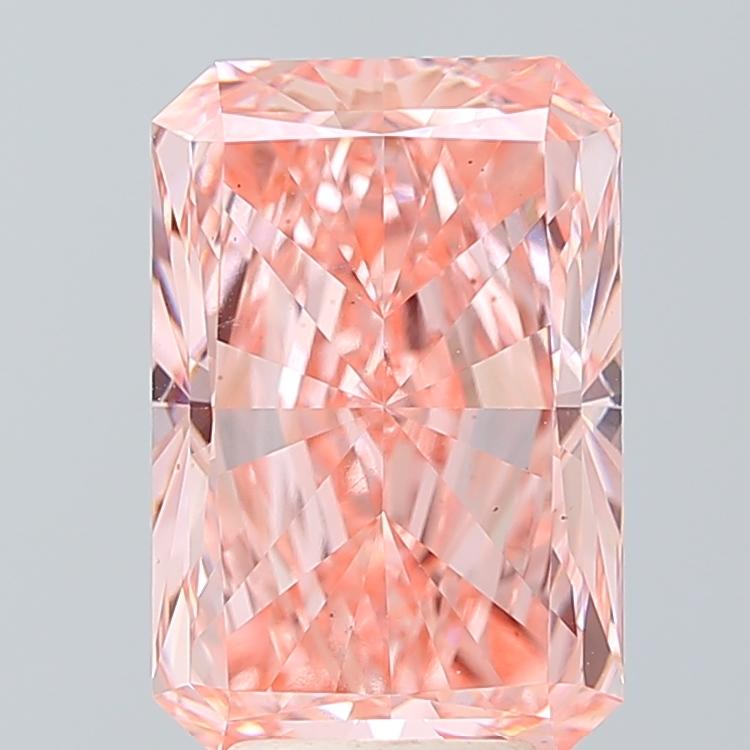 5.00 Ct. Fancy Vivid Pink Radiant Lab Grown Diamond