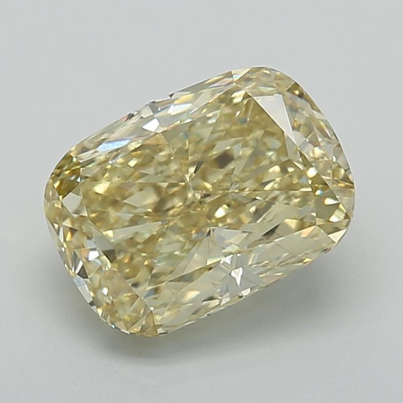 4.00 Ct. Fancy  Yellow Cushion Lab Grown Diamond