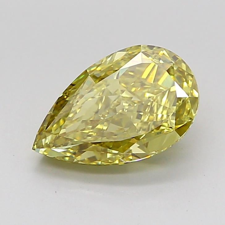 1.63 Ct. Fancy Intense Yellow Pear Lab Grown Diamond